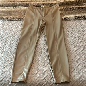Chic Tan Leather Pants
